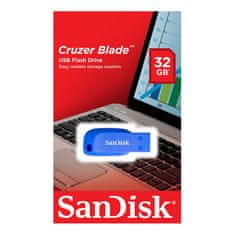 SanDisk Cruzer Blade/32GB/USB 2.0/USB-A/Modrá