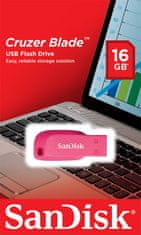 SanDisk Cruzer Blade/16GB/USB 2.0/USB-A/Ružová