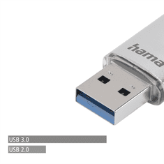 HAMA Flash Pen Laeta, USB-C/USB-A 3.1, 128 GB, 40 MB/s, strieborný