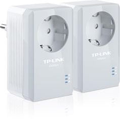 TP-LINK Powerline ethernet TL-PA4010P KIT nano adaptér (600 Mbps), priech. zásuvka