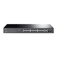 TP-LINK switch 28-Port, 24x 10/100/1000Mbps RJ45 PoE+, 2x SFP slots, 250W