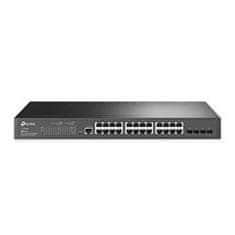 TP-LINK &quot;JetStream 24-Port Gigabit L2+ Managed Switch with 4 SFP SlotsPORT: 24× Gigabit RJ45 Ports, 4× Gigabit SFP Slo