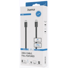 HAMA USB-C 3.2 Gen1 kábel, 1,5 m, 5 Gb/s, 100 W