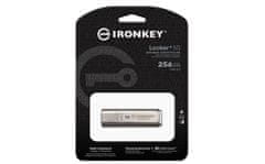Kingston IronKey Locker+ 50/256GB/USB 3.1/USB-A/Strieborná