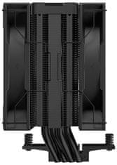 DEEPCOOL chladič AG400 DIGITAL PLUS širší / 120mm fan ARGB / 4x heatpipes / PWM / pre Intel aj AMD / čierny