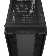 DEEPCOOL skriňa CC560 ARGB V2 / ATX / 4x120 mm fan ARGB / USB 3.0 / USB 2.0 / čierna