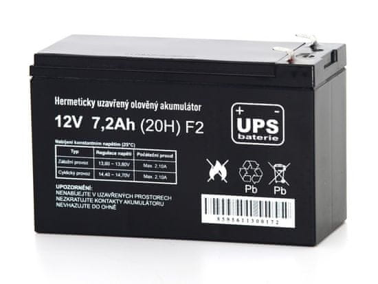 UPS batéria 12V 7,2Ah F2