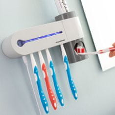 InnovaGoods UV Toothbrush Steriliser with Stand and Toothpaste Dispenser Smiluv InnovaGoods 