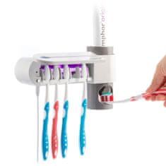 InnovaGoods UV Toothbrush Steriliser with Stand and Toothpaste Dispenser Smiluv InnovaGoods 