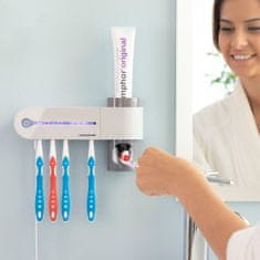 InnovaGoods UV Toothbrush Steriliser with Stand and Toothpaste Dispenser Smiluv InnovaGoods 