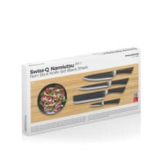 InnovaGoods Knife Set Black Shark Swiss·Q Namiutsu InnovaGoods 4 Pieces 