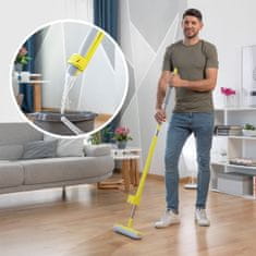 InnovaGoods 2-in-1 Dust Mop-Floor Mop with Self-wringing Sponge Wringop InnovaGoods 