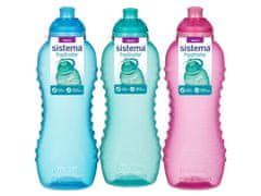 Sistema Sistema Hydrate Fľaša Squeeze Twist 'n' Sip 460 ml, mix farieb