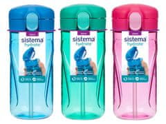 Sistema Fľaša Quick Flip Top so slamkou 520 ml, mix farieb