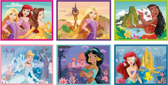 Clementoni Obrázkové kocky Disney princeznej, 12 kociek