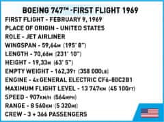 Cobi 26609 Boeing 747 First Flight 1969, 1:144, 1051 k
