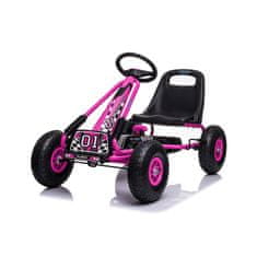 Baby Mix Detská šliapacia motokára Go-kart Razor ružová