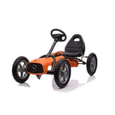 Baby Mix Detská šliapací motokára Go-kart Buggy oranžová