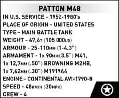 Cobi 3104 Armed Forces Patton M48, 1:72, 127 k
