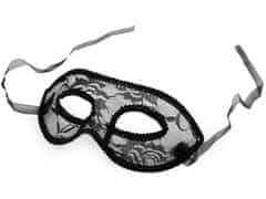 Karnevalová maska - škraboška - čierna