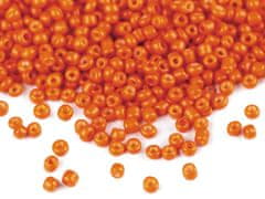 Rokajl 12/0 - 2 mm nepriehľadný - oranžová mrkvová (50 g)