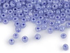 Rokajl 5/0 - 4,5 mm perleťový, nepriehľadný - modrá (50 g)