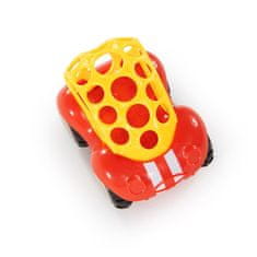 Hračka autíčko Rattle&Roll červeno/žlté 3m+