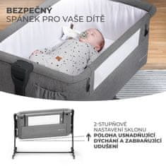 Kinderkraft Postieľka detská polohovateľná Neste grow Grey Melange