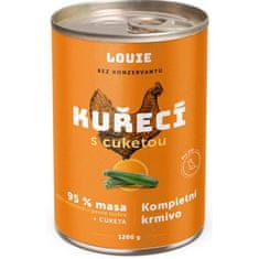 Louie konz. pre psy kuracie s cuketou 1200 g