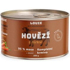 Louie konz. pre psov hovädzie s mrkvou 200 g