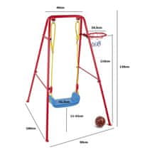 Northix Hojdačka s basketbalovým košom 