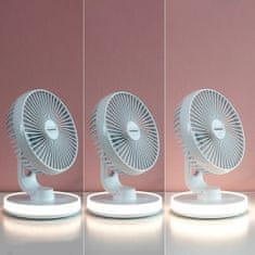 Northix Nabíjateľný stolový ventilátor - prenosný a tichý 