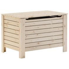 Vidaxl Úložný box s vekom RANA 100x49x54 cm borovicový masív