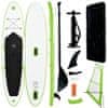 Nafukovací Stand up paddleboard s plachtou, zeleno biely