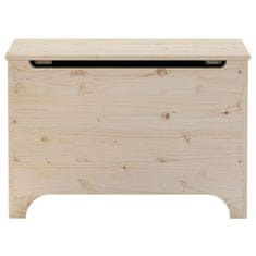 Vidaxl Úložný box s vekom RANA 80x49x54 cm borovicový masív