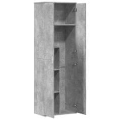 Vidaxl Vysoká skrinka betónovosivá 60x35x180 cm kompozitné drevo