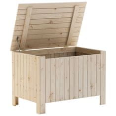 Vidaxl Úložný box s vekom RANA 80x49x54 cm borovicový masív