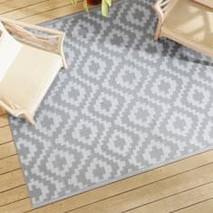 shumee Vonkajší koberec sivý 160x230 cm PP
