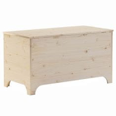 Vidaxl Úložný box s vekom RANA 100x49x54 cm borovicový masív