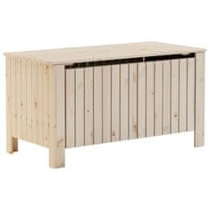 Vidaxl Úložný box s vekom RANA 100x49x54 cm borovicový masív