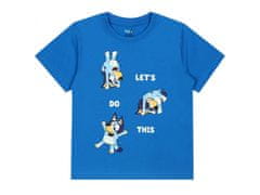 sarcia.eu Bluey Chlapčenská, modro-biela pyžama s krátkymi rukávmi, pyžama s krátkymi nohavicami 2 lata 92 cm