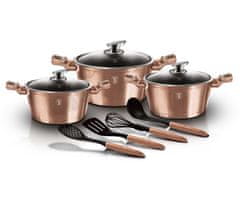 Berlingerhaus GRANITE POT SET BH-6161 ROSE GOLD 17 EA.