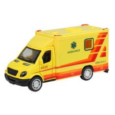 MaDe Ambulancia kovová, spätný chod 