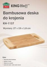 KINGHoff BAMBUS KUCHYNSKÁ STOLICA 27x19cm KINGHOFF KH-1137