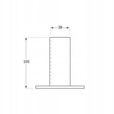 DOMAX Podstavec dáždnika 38x105x100mm žiarový zinok