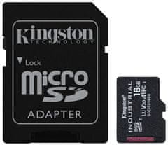 Kingston 16GB microSDHC / Industrial Temp / UHS-I / U3 / vr. adaptéra