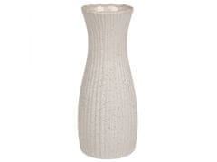 sarcia.eu Béžová keramická váza na kvety, kávová váza 11,4x11,4x28,1cm 