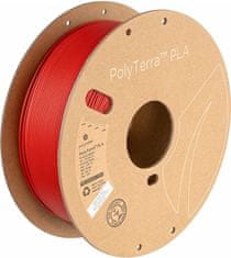 tisková struna (filament), PolyTerra PLA, 1,75mm, 1kg, armádní červená (PM70955)