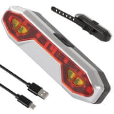 Popron.cz Cyklistické LED USB světlo - zadní