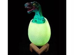 Popron.cz LED lampa dinosauří vejce - tyranosaurus
